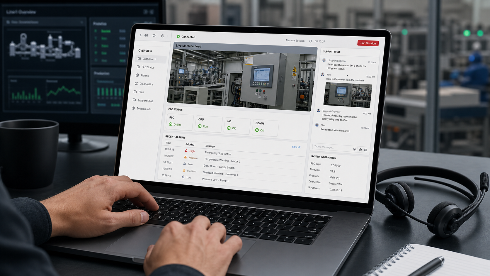 REMOTE SUPPORT - Expert support without the travel cost or delay.